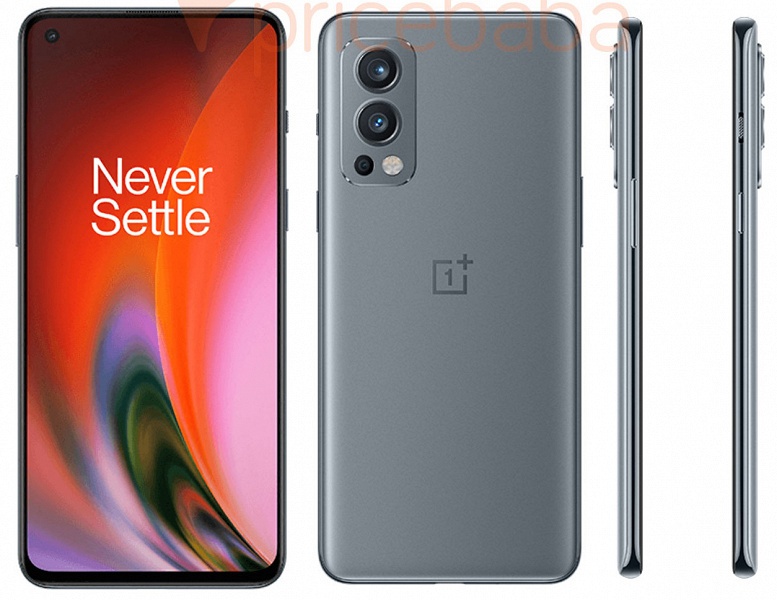 Экран AMOLED, 90 Гц, 50 Мп, 4500 мА·ч и 65 Вт за 32 000 рублей. OnePlus Nord 2 показали на новых качественных рендерах